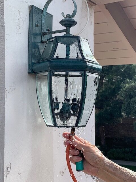 Residential Window Cleaning - Light Fixture Cleaning 2