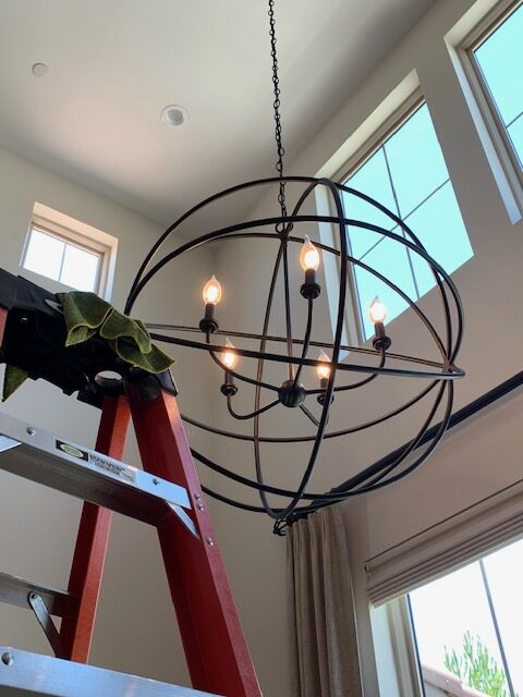 Residential Window Cleaning - Light Fixture Cleaning 8