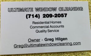 Ulitmate Window Cleaning Business Card